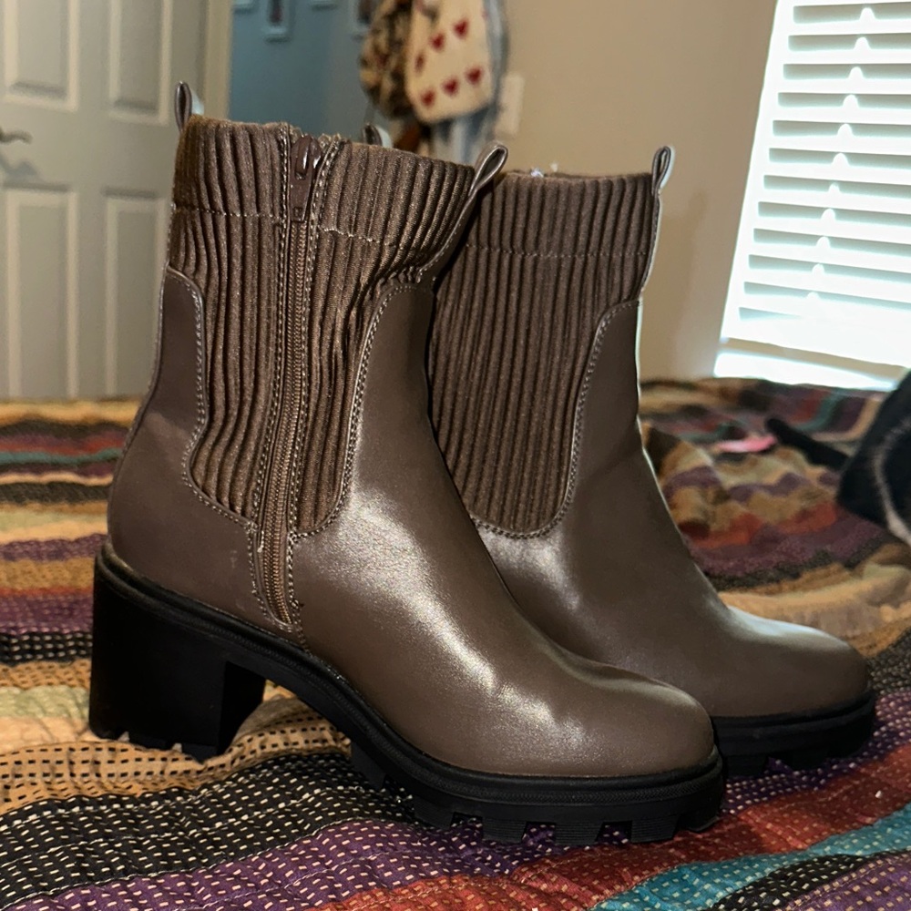 a new day Taupe Ankle Boots